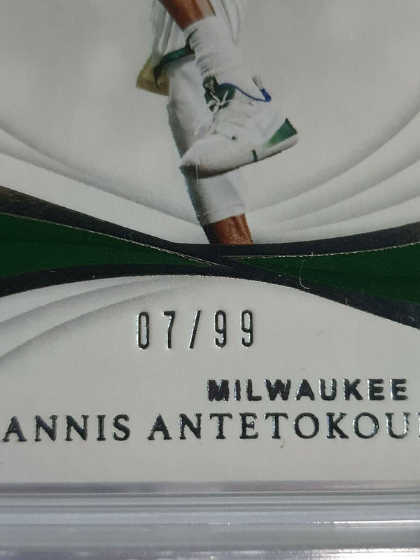 2019 Immaculate Giannis Antetokounmpo #45 SILVER FOIL /99 - Ready to Grade