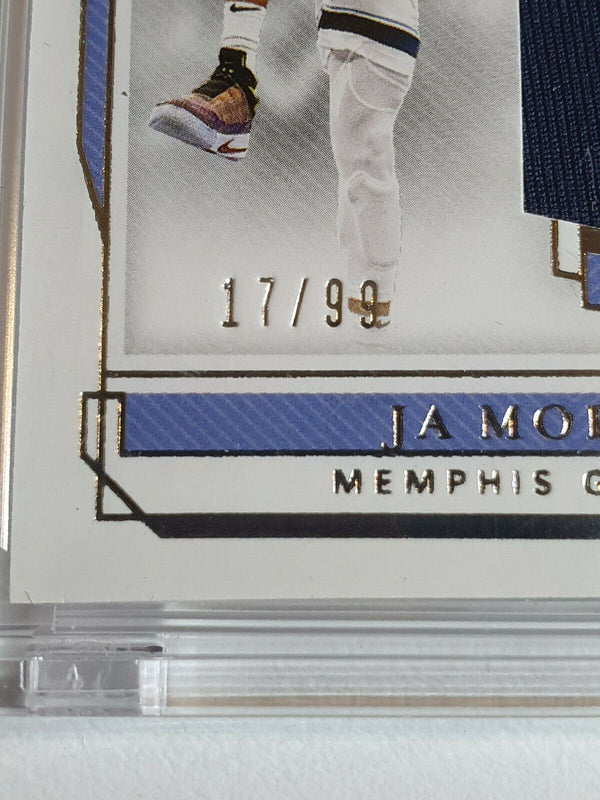 2019 National Treasures Ja Morant Rookie #PATCH /99 Worn Jersey - Rare Gem