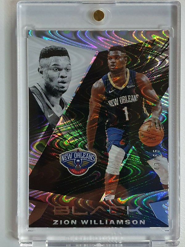 2020 Panini Black Zion Williamson #37 SWIRLORAMA HOLO /65 - Ready to Grade