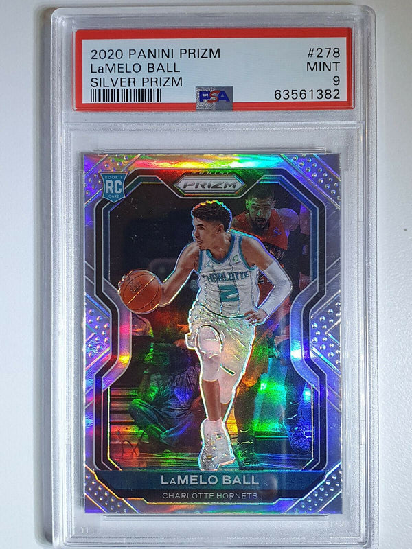 2020-21 Panini Prizm Lamelo Ball #278 Rookie SILVER HOLO - PSA 9