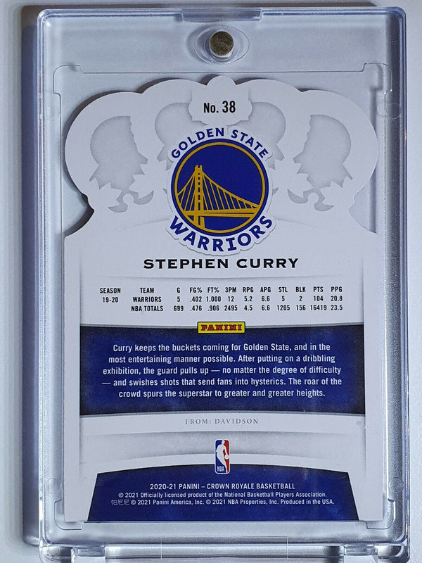 2020 Crown Royale Stephen Curry #38 BLUE CRYSTAL /99 - Ready to Grade