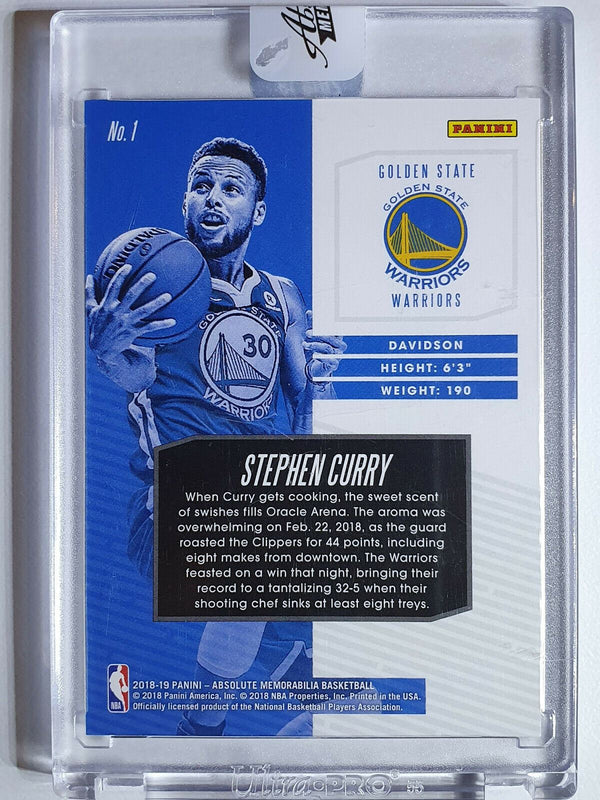 2018 Absolute Stephen Curry #1 UNCIRCULATED - Panini Factory Encased