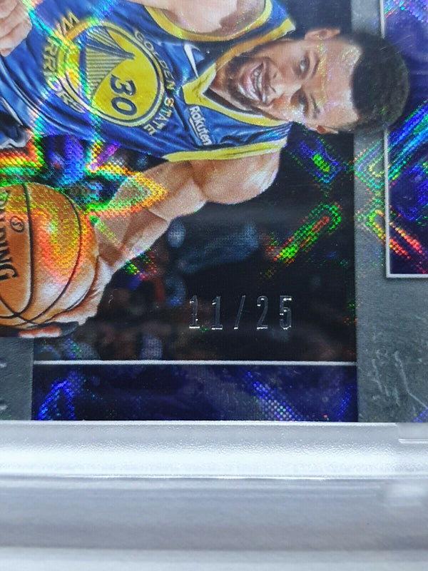 2019 Panini Stephen Curry #5 GALACTIC WINDOWS /25 Prizm - Ready to Grade