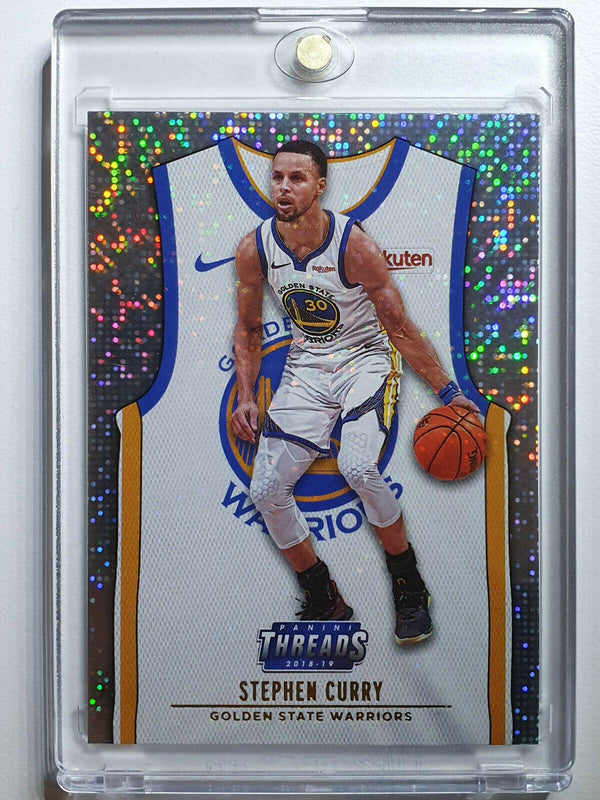 2018 Panini Threads Stephen Curry #134 DAZZLE Prizm - Ready to Grade