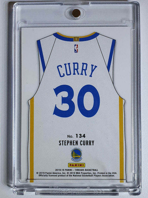 2018 Panini Threads Stephen Curry #134 DAZZLE Prizm - Ready to Grade