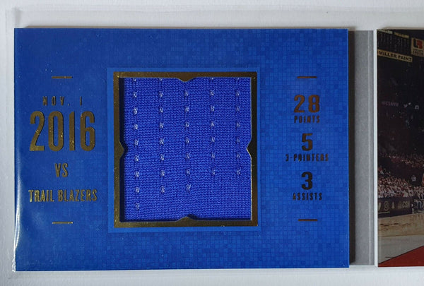 2016 Preferred Stephen Curry #PATCH Booklet /149 Game Worn Jersey - Rare