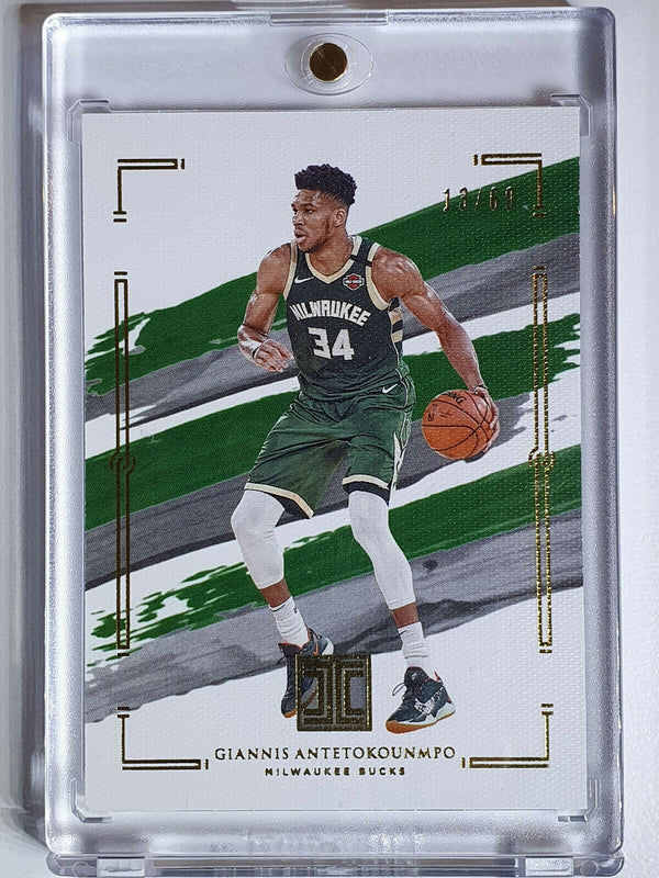 2020 Impeccable Giannis Antetokounmpo #10 GOLD /60 - Ready to Grade