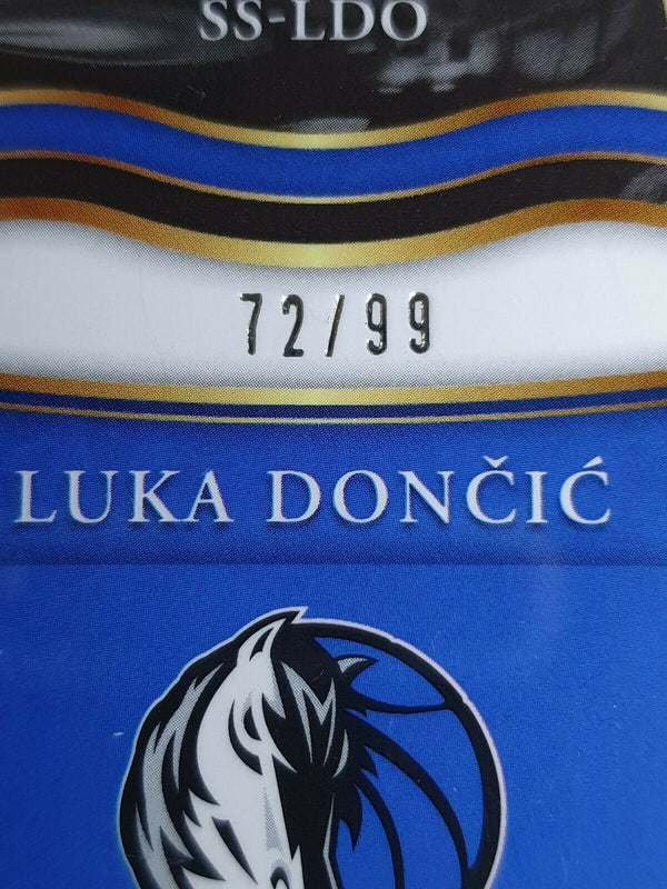 2020 Select Luka Doncic #PATCH PURPLE Prizm /99 Game Worn Jersey - Rare