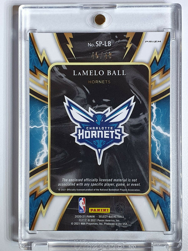 2020 Select Lamelo Ball Rookie #PATCH /49 COPPER Prizm Sparks Jersey - Rare