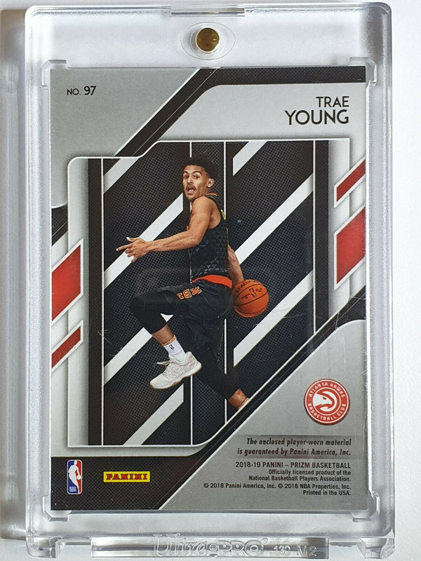 2018 Prizm Trae Young Rookie #97 Sensational Swatches Jersey Patch