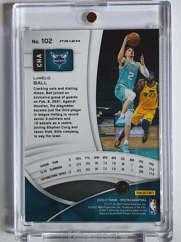 2020 Spectra Lamelo Ball Rookie #102 RED DRAGON SCALES Prizm