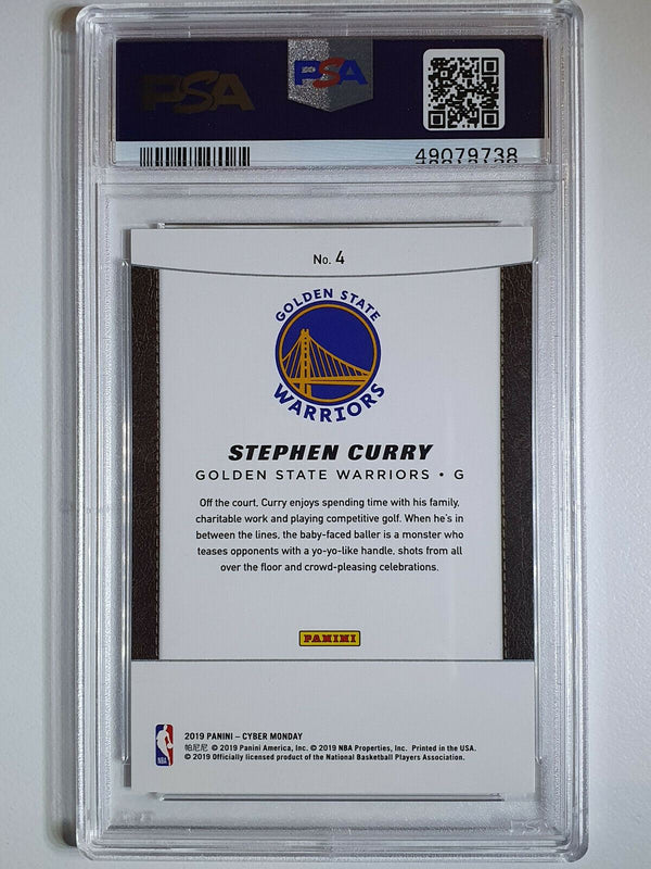 2019 Panini Stephen Curry #4 FUTURE FRAMES Prizm /99 - PSA 9 (POP 2)