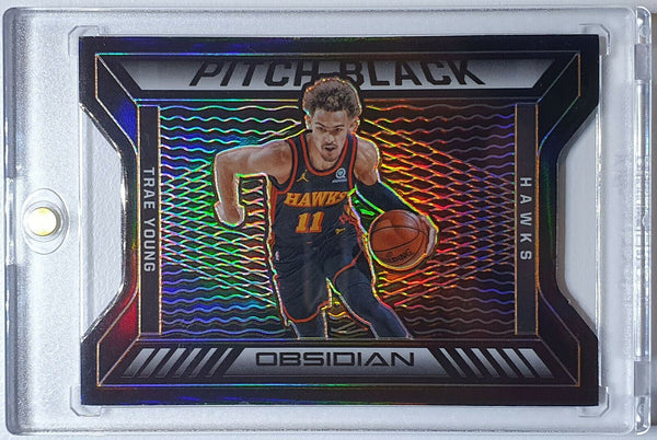 2020 Obsidian Trae Young #27 ORANGE Prizm /35 Die-Cut - Ready to Grade