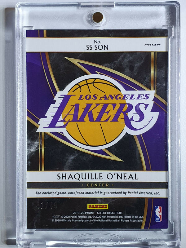 2017 Select Shaquille O'Neal #PATCH COPPER /49 Sparks Game Worn Jersey - Rare