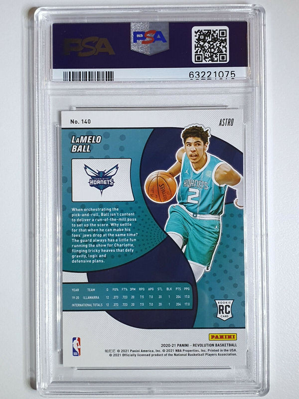 2020 Revolution Lamelo Ball Rookie #140 ASTRO Prizm - PSA 9 (POP 10)