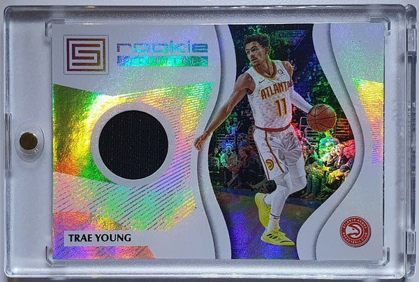 2018 Panini Status Trae Young #PATCH Rookie Essentials Jersey Relics