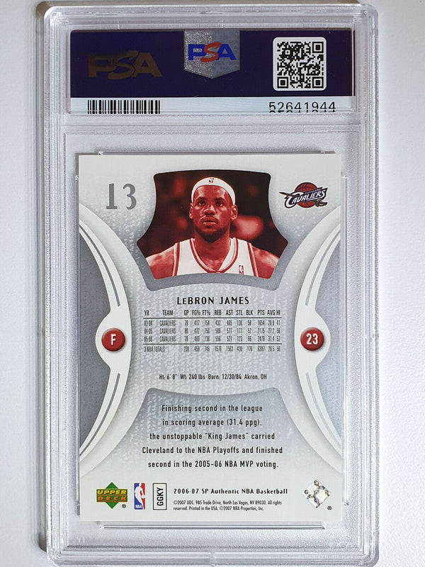 2006 Upper Deck SP Authentic Lebron James #13 - PSA 9