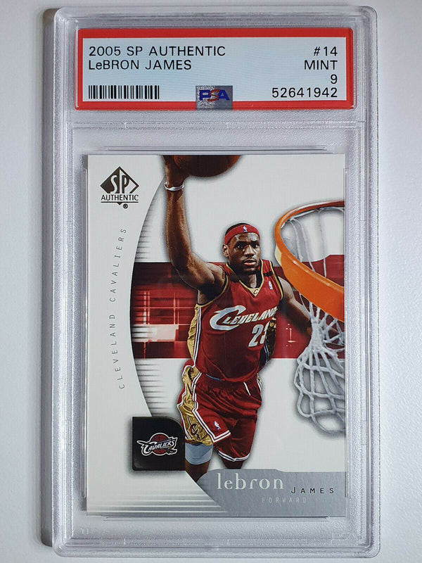 2005 Upper Deck SP Authentic Lebron James #14 - PSA 9