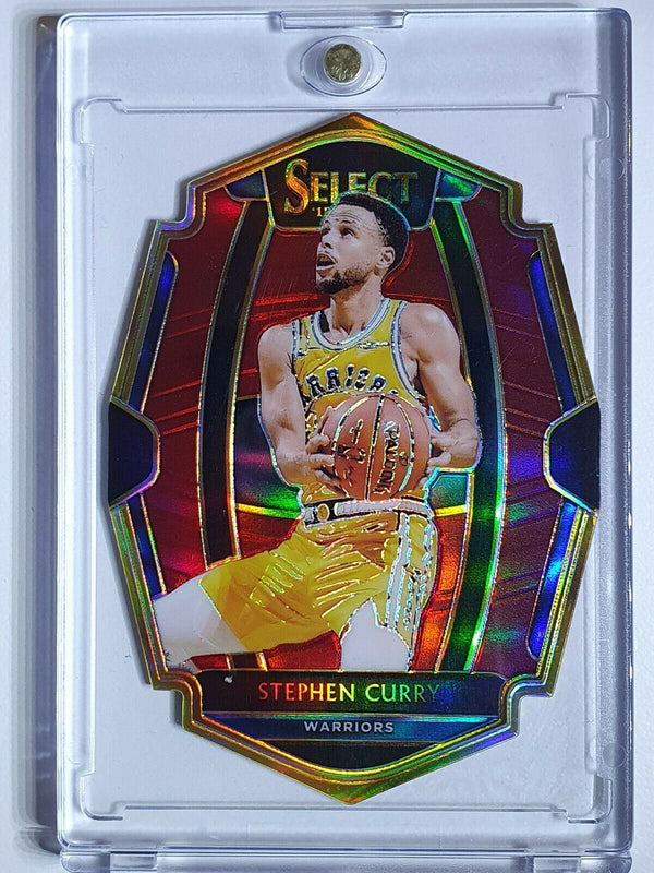 2018 Select Stephen Curry #108 Premier MAROON Prizm /175 Die-Cut