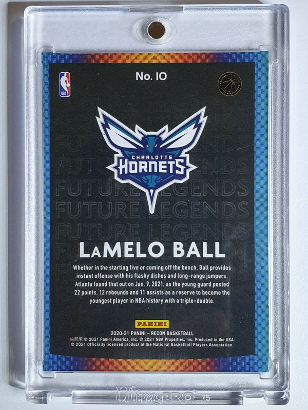 2020 Recon Lamelo Ball Rookie #10 RED Holo /199 Future Legends - Ready to Grade