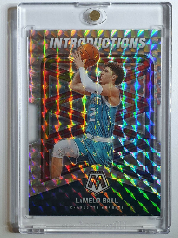 2020 Mosaic Lamelo Ball Rookie Introductions #5 SILVER Prizm - Ready to Grade