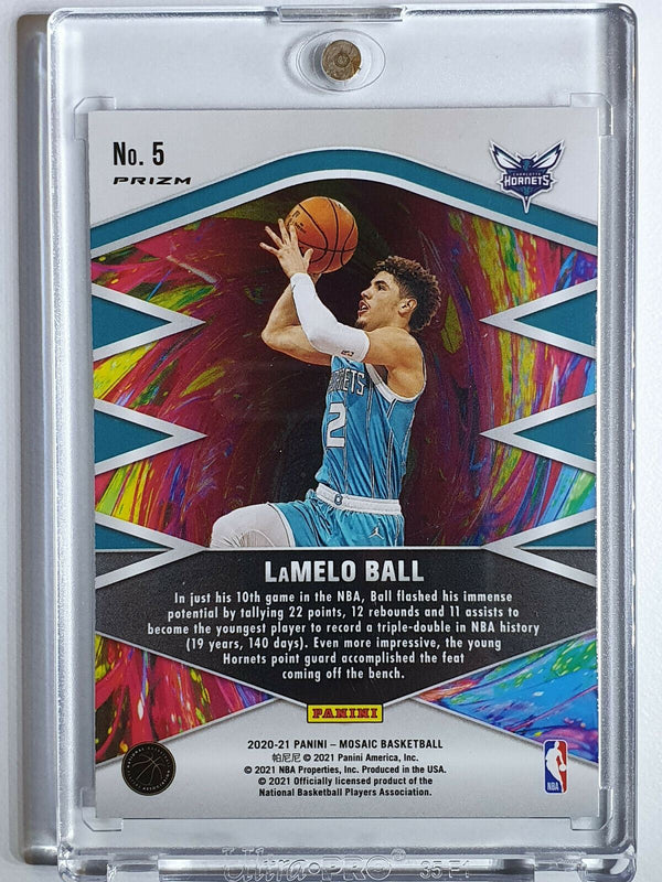 2020 Mosaic Lamelo Ball Rookie Introductions #5 SILVER Prizm - Ready to Grade