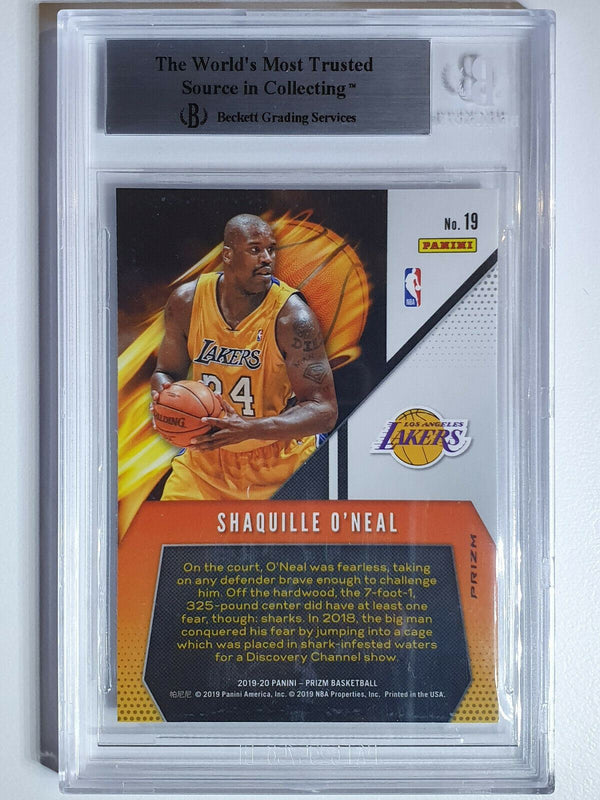 2019 Prizm Shaquille O'Neal #19 Fearless Fast Break - BGS 9