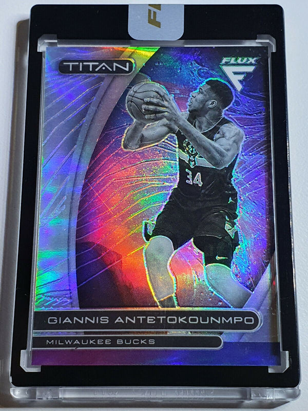 2020 Flux Giannis Antetokounmpo #11 TITAN SILVER Uncirculated - Panini Sealed