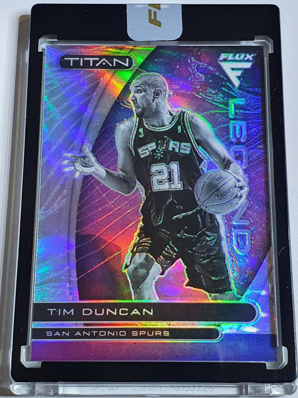 2020 Flux Tim Duncan #1 TITAN SILVER HOLO Uncirculated - Panini Sealed