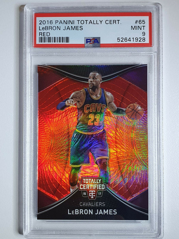 2016 Totally Certified Lebron James #65 RED Prizm /199 - PSA 9 (POP 8)