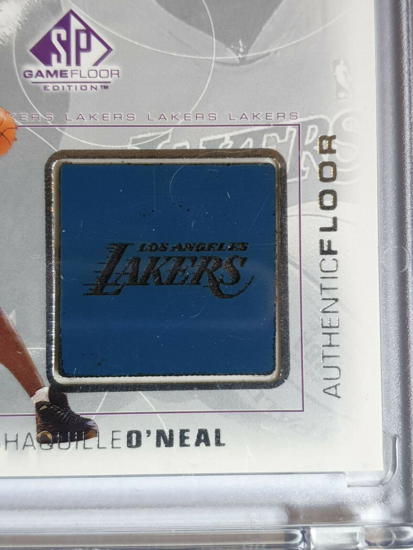 2001 Upper Deck SP Shaquille O'Neal JERSEY PATCH & GAME FLOOR - Rare Gem