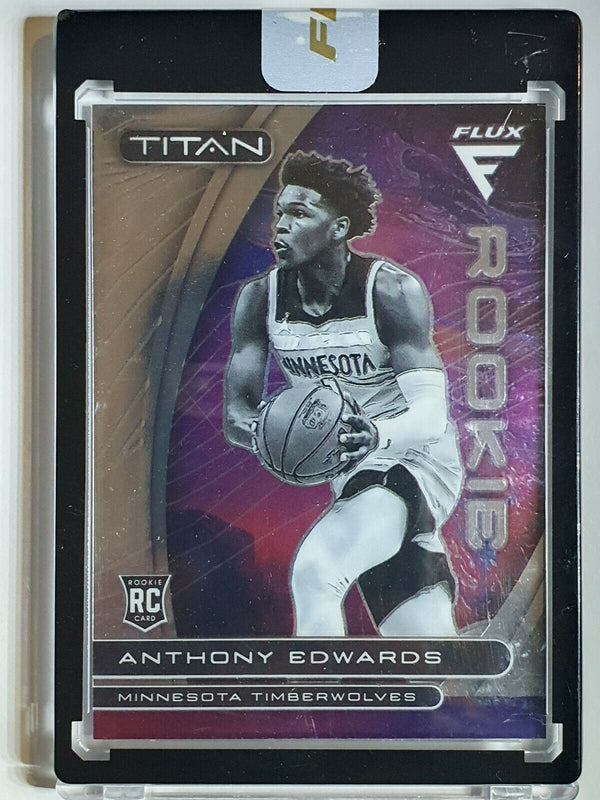 2020 Flux Anthony Edwards Rookie #6 TITAN Uncirculated Encased - Panini Sealed