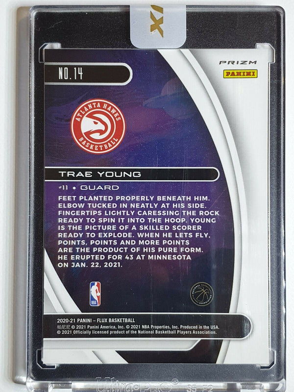 2020 Flux Trae Young #14 TITAN SILVER Uncirculated Encased - Panini Sealed