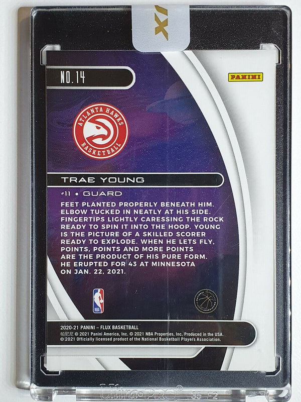 2020 Flux Trae Young #14 TITAN SP Uncirculated Encased - Panini Sealed