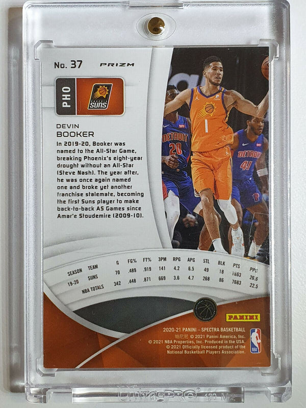 2020 Spectra Devon Booker #37 RED Prizm - Ready to Grade