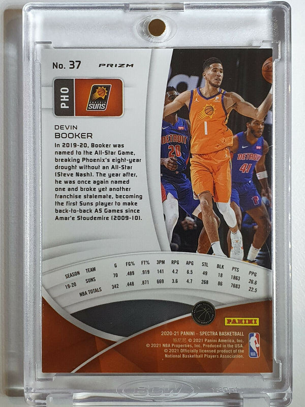 2020 Spectra Devon Booker #37 BLACK Prizm - Ready to Grade