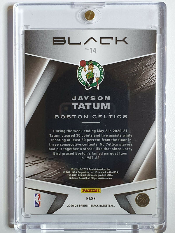 2020 Panini Black Jayson Tatum #14 HOLO FOIL /149 - Ready to Grade