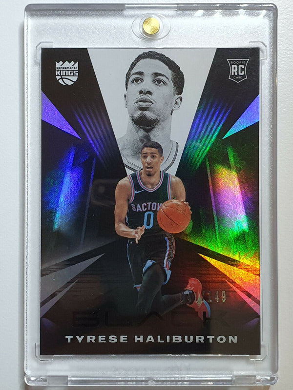 2020 Panini Black Tyrese Haliburton Rookie #76 HOLO FOIL /149 - Ready to Grade