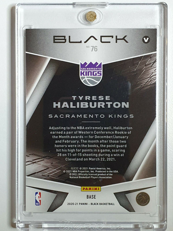 2020 Black Tyrese Haliburton Rookie #76 VARIATION Holo Foil /99 - Ready to Grade