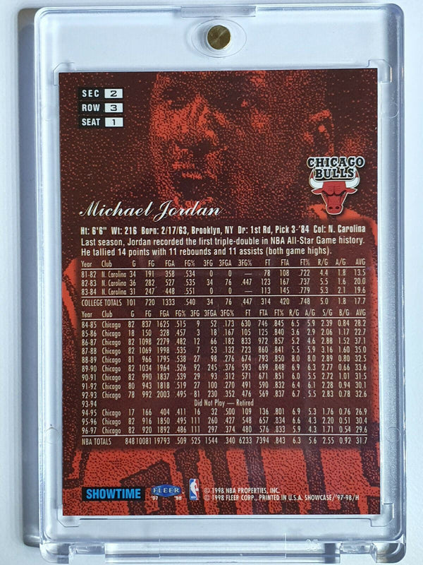 1997 Flair Showcase Michael Jordan #1 ROW 3 - Ready to Grade