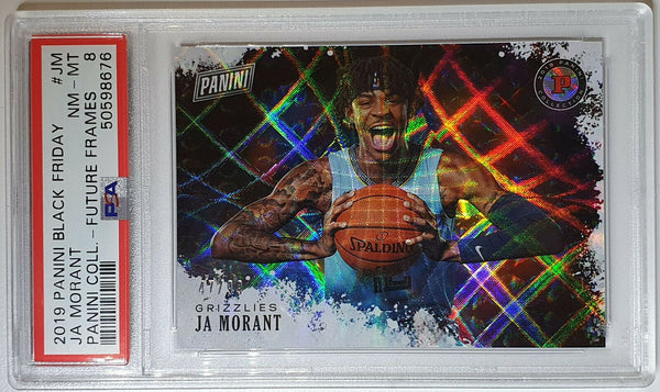 2019 Panini Ja Morant Rookie FUTURE FRAMES Prizm /99 - PSA 8 (POP 5)