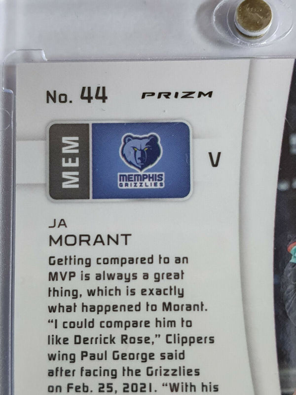 2020 Spectra Ja Morant #166 GOLD GREEN /75 Prizm - Ready to Grade