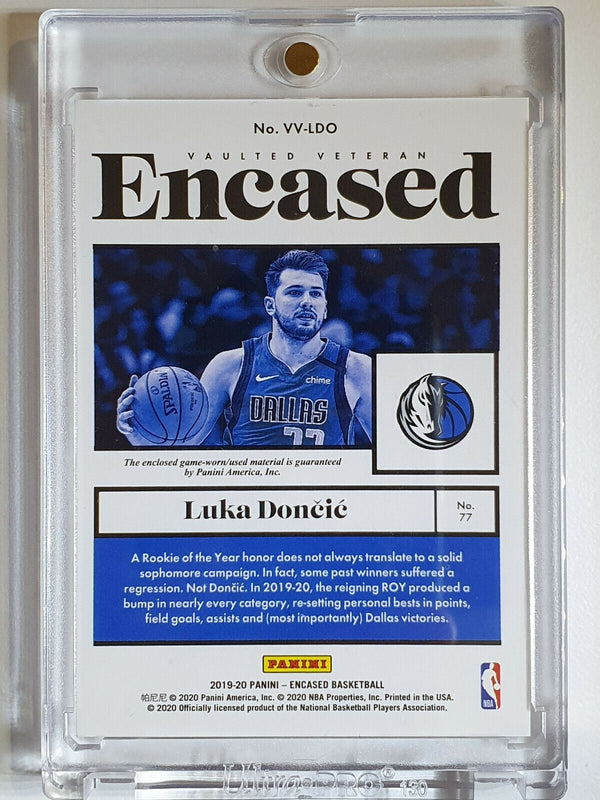 2019 Panini Encased Luka Doncic #PATCH SILVER /149 - Ready to Grade