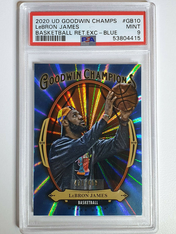 2020 Upper Deck Lebron James EXECUTIVE BLUE LAZER /499 - PSA 9 (POP 23)