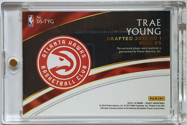 2018 Panini Select Trae Young #PATCH Rookie Selections Jersey - Ready to Grade