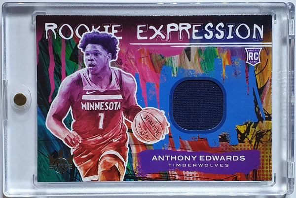 2020 Court Kings Anthony Edwards #PATCH Rookie Expression Jersey