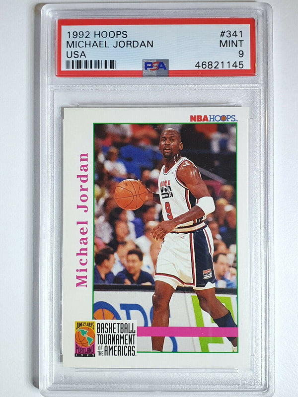 1992 Skybox NBA Hoops Michael Jordan #341 Team USA - PSA 9