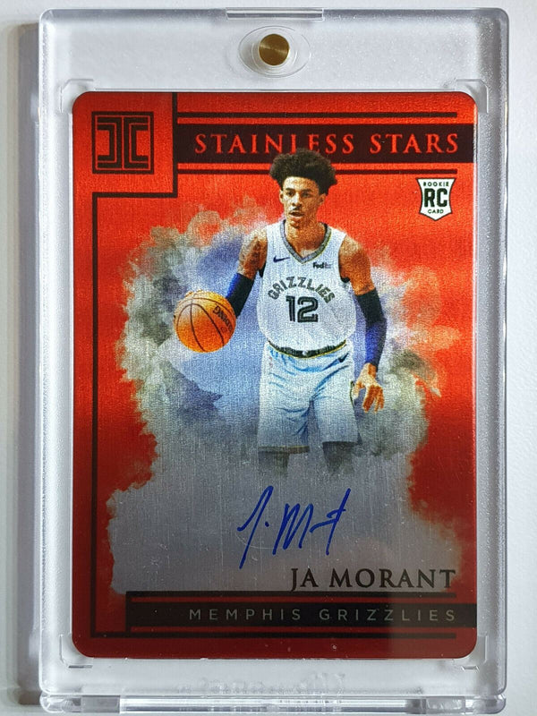 2019-20 Impeccable Ja Morant Rookie AUTO RED /60 - Rare Gem