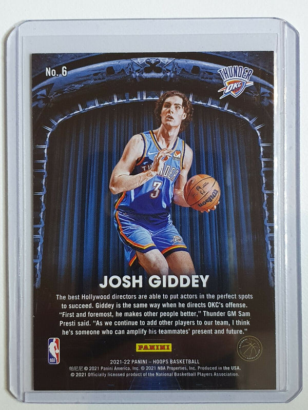 2021 NBA Hoops Josh Giddey Rookie #6 Now Playing RC - Ready to Grade