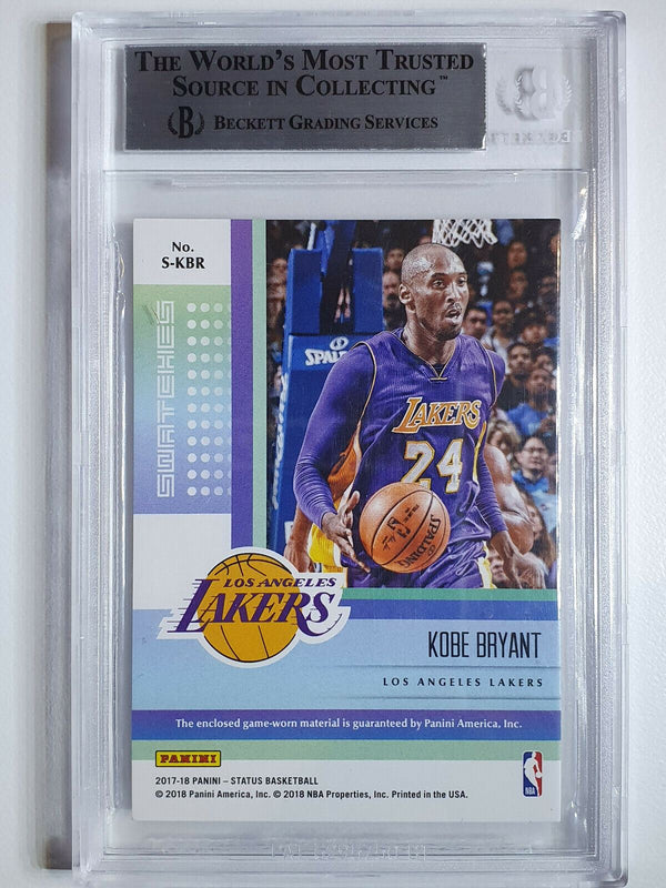 2017 Status Kobe Bryant #PATCH HOLO /99 Game Worn Jersey - BGS 9 (POP 1)